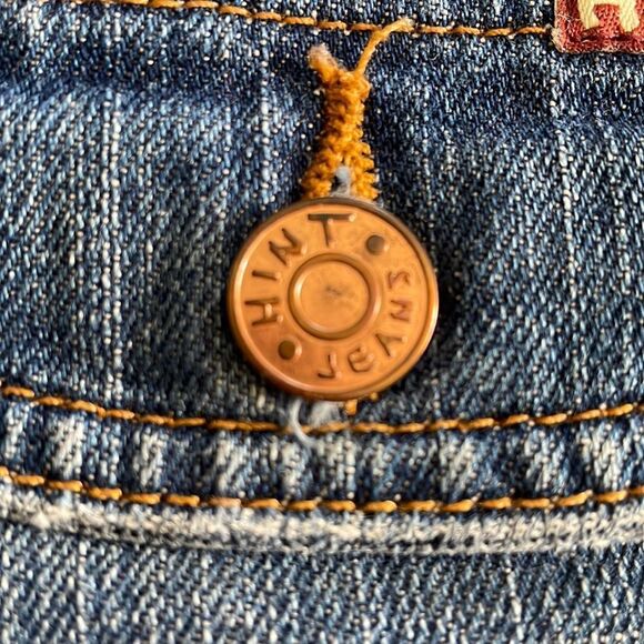 Hint Jeans Vintage Wide Leg Cropped Flare Denim Medium Wash Size 3 - Picture 6 of 14